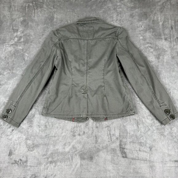 Maurices VTG Jacket Medium Militray Green Y2K Utility Boho Aesthetic 90's Preppy - Picture 9 of 11